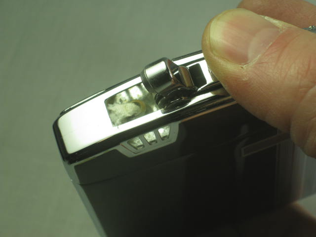Vtg Ronson Twentycase Art Deco Cigarette Lighter/Case W/ Pouch Box Instructions+ 5