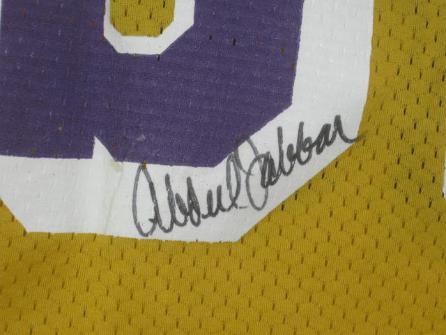 Kareem Abdul Jabbar #33 Signed Auto Autographed Basketball Jersey Size XL W/Tag 4