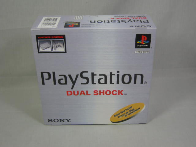 NEW Sealed Sony PlayStation 1 Dual Shock Controller Bundle Gray Console NTSC NR!