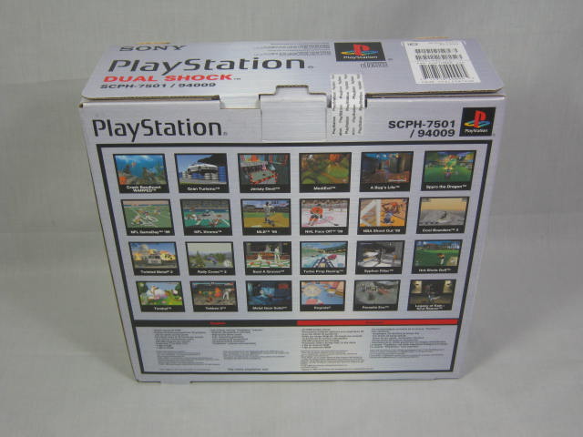 NEW Sealed Sony PlayStation 1 Dual Shock Controller Bundle Gray Console NTSC NR! 1