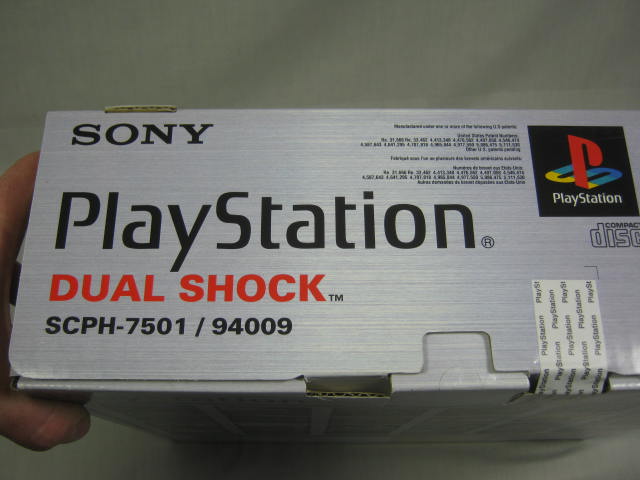 NEW Sealed Sony PlayStation 1 Dual Shock Controller Bundle Gray Console NTSC NR! 2