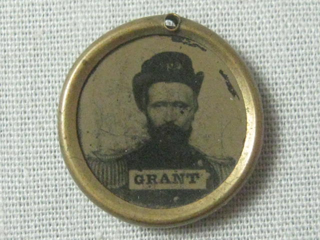 RARE Original 1868 1872 Ulysses S US Grant Ferrotype Campaign Button Photo Token