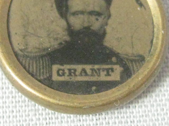 RARE Original 1868 1872 Ulysses S US Grant Ferrotype Campaign Button Photo Token 2