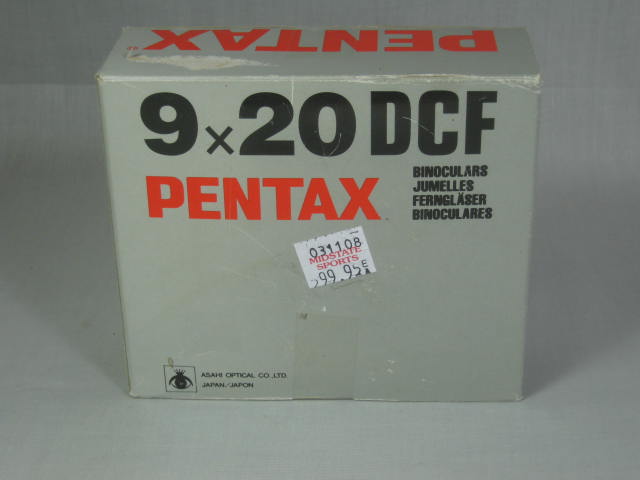 NEW Asahi Pentax 9x20 DCF Binoculars Model 62330 Waterproof No Reserve Price! 6