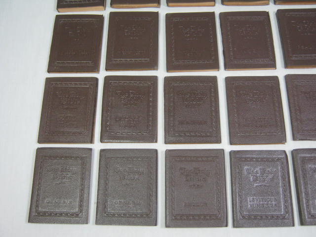 Vtg Complete 30 Vol Set 1920s Little Leather Library Corp Books The Holy Bible 2