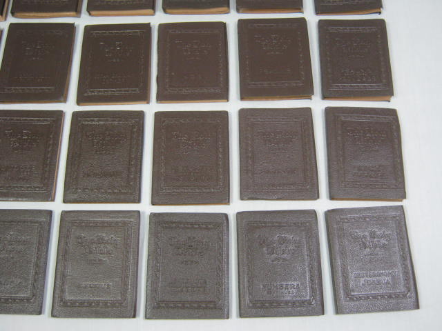 Vtg Complete 30 Vol Set 1920s Little Leather Library Corp Books The Holy Bible 3