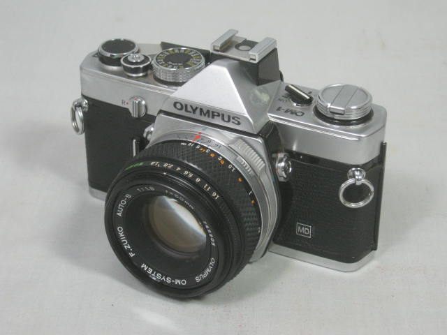 Olympus OM-1 MD 35mm SLR Film Camera 28mm f/2.8 50mm 1.8 135mm 3.5 Zuiko Lens ++ 2
