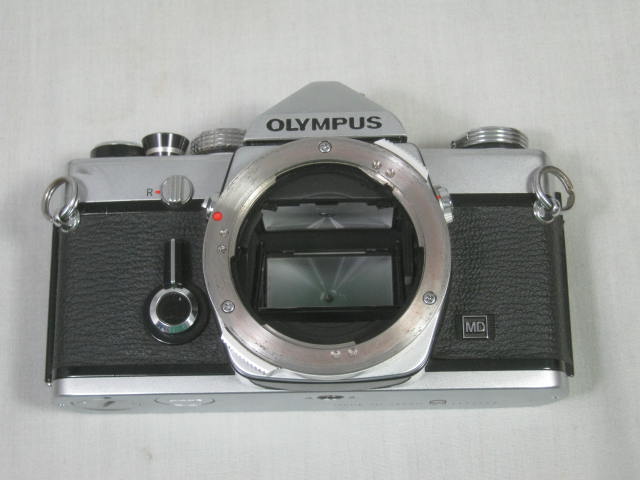 Olympus OM-1 MD 35mm SLR Film Camera 28mm f/2.8 50mm 1.8 135mm 3.5 Zuiko Lens ++ 4