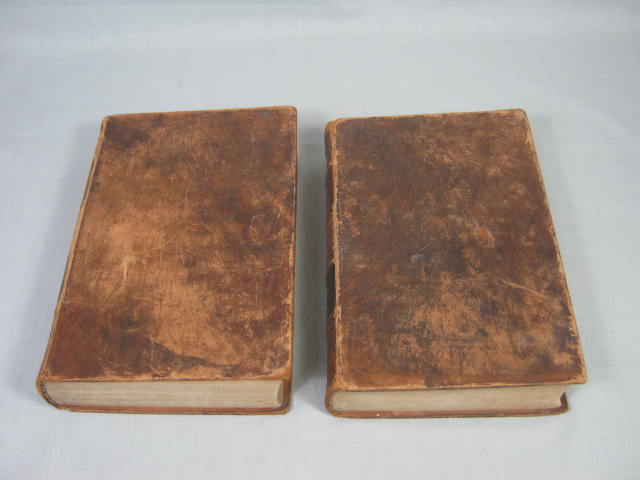 Rare Antique 1834 Cottage Bible Leather Set Volumes 1 & 2 Books Lot NO RESERVE! 1