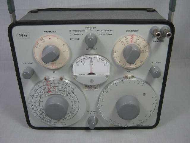 Vtg General Radio Company Impedance Bridge Type 1650-B W/Instructions NO RESERVE 1