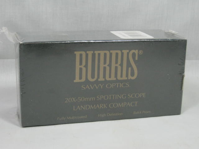 NEW Burris Savvy Optics 20X-50mm Landmark Compact Spotting Scope #300127 No Res!