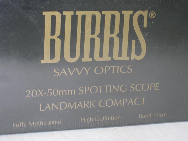 NEW Burris Savvy Optics 20X-50mm Landmark Compact Spotting Scope #300127 No Res! 1