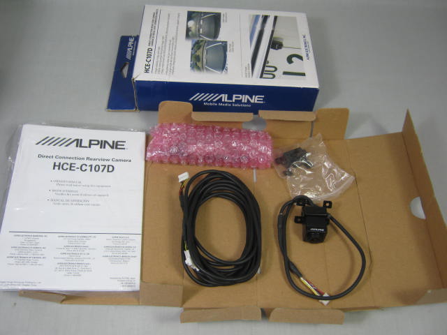 Alpine HCE-C107D HCE-C105 Direct Connection Rear View Video Camera Store Demo NR