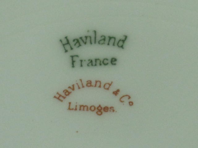 5 Vtg Antique Haviland & Co Limoges France Drop Rose Floral Dessert Plates 8.5" 4