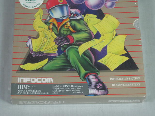 Vtg SEALED Infocom Stationfall + Planetfall Computer Games TI-99 IBM PC MS_DOS 8