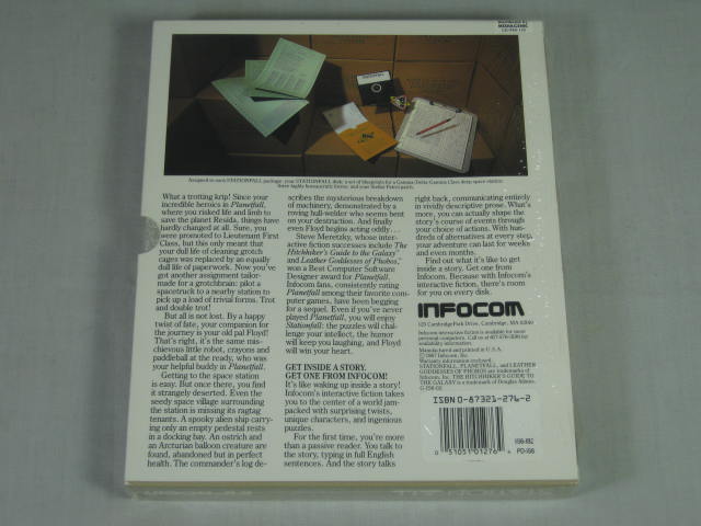 Vtg SEALED Infocom Stationfall + Planetfall Computer Games TI-99 IBM PC MS_DOS 10