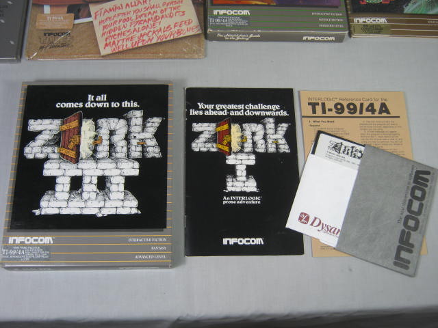 Vtg Infocom TI-99/4A IBM Computer Game Lot Zork Infidel Spellbreaker Some Sealed 5