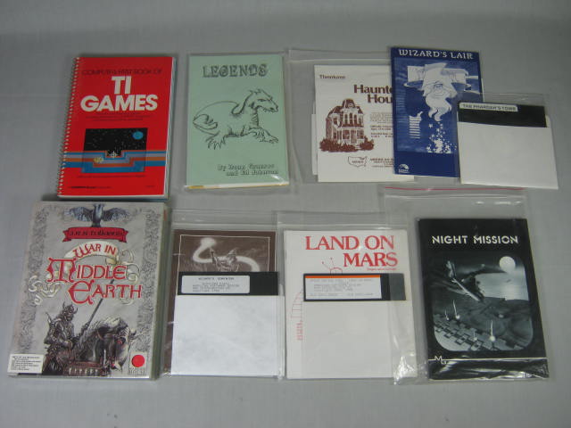 Vtg TI-99 IBM PC Computer Game Lot SEALED War In Middle Earth Night Mission NR!