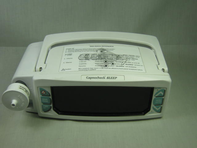 Capnocheck 9004 9004050 Capnograph/Oximeter CO2 Sleep Monitor As-Is Parts/Repair