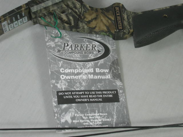 NEW Parker RH Buck Hunter XP Compound Bow 60# Weight 26-31" Draw Orig Box 2
