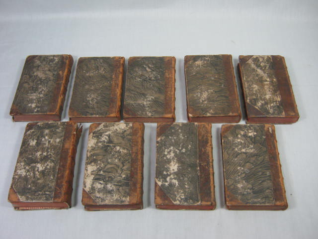 Antique 1770s 9-Vol German Book Set Onomatologia Botanica Completa Oder Germany 1