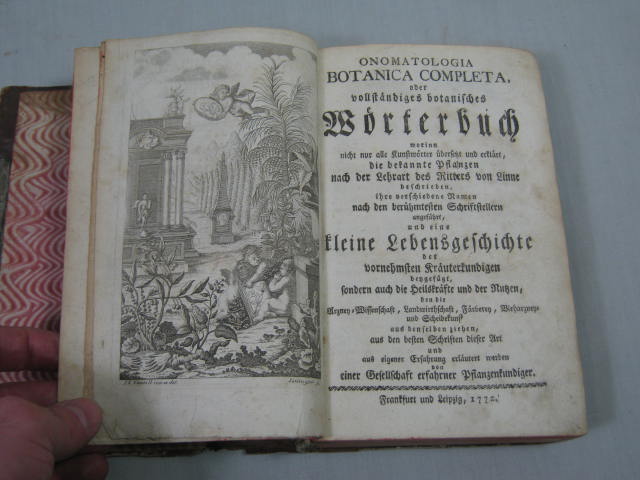 Antique 1770s 9-Vol German Book Set Onomatologia Botanica Completa Oder Germany 5