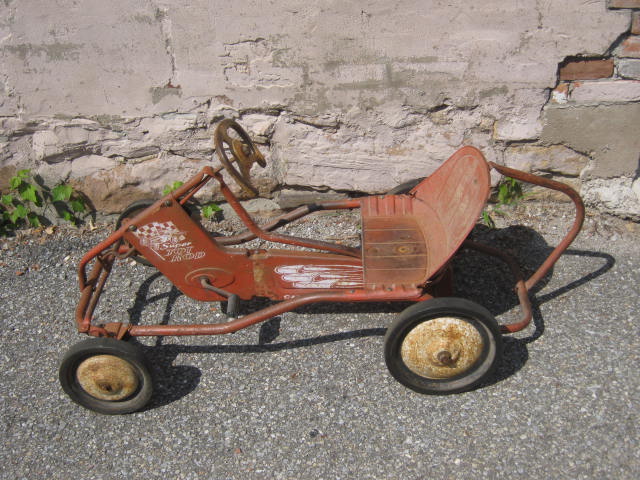 Vtg Red 1960s Murray Super Tot Hot Rod Chain Speed Drive Pedal Race Car NO RES!!