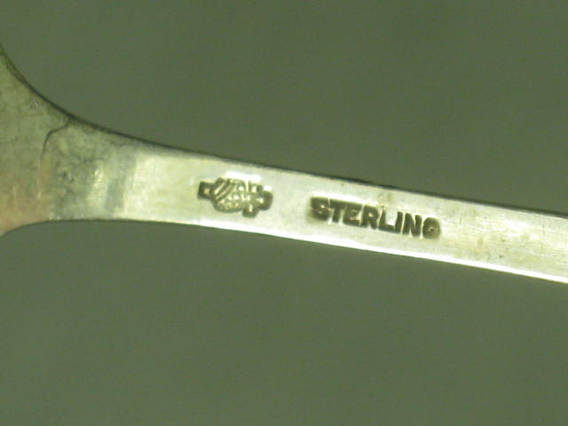 10 Vtg 1950s Sterling Silver Demitasse Souvenir Spoons 3.7oz Texas USA Mexico NR 7