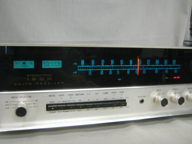 Vtg 1970s McIntosh StereoTech 1200 AM/FM Stereo Receiver 50WPC 8 Ohm 30WPC 16Ohm 1
