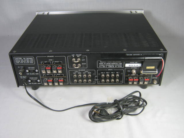 Vtg 1970s McIntosh StereoTech 1200 AM/FM Stereo Receiver 50WPC 8 Ohm 30WPC 16Ohm 6