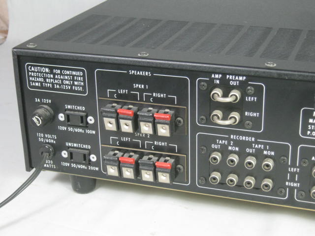 Vtg 1970s McIntosh StereoTech 1200 AM/FM Stereo Receiver 50WPC 8 Ohm 30WPC 16Ohm 7