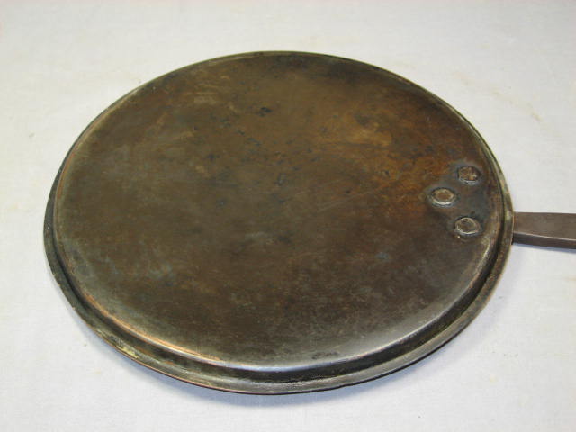 Vintage Antique Copper Cooking Cookware Pan Pot +Lid NR 7