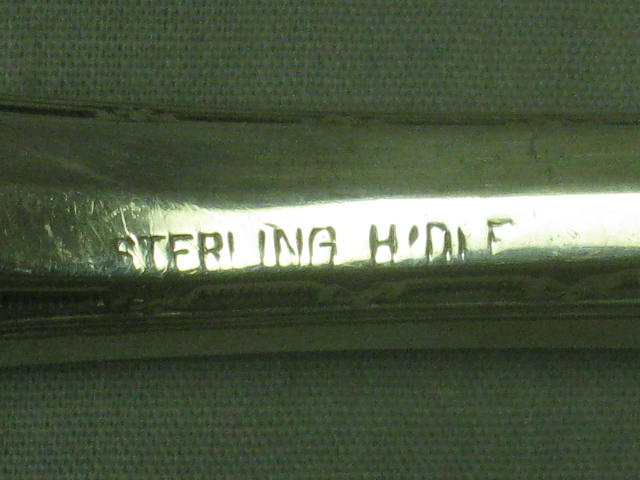Antique Sterling Silver Serving Flatware Lot Forks Spoons Webster 219 Gr Grams 4