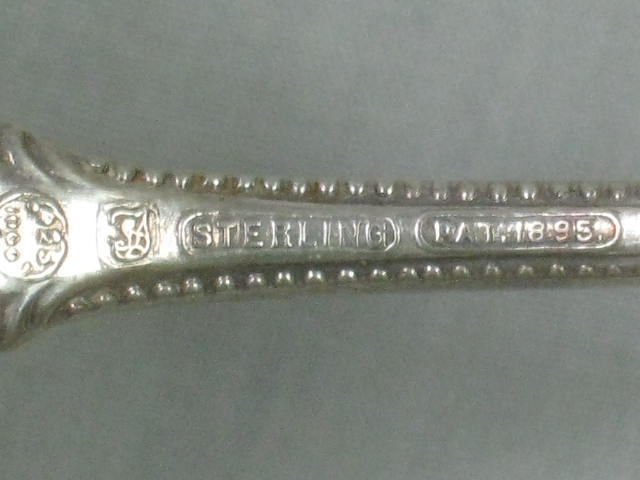 Antique Sterling Silver Serving Flatware Lot Forks Spoons Webster 219 Gr Grams 5