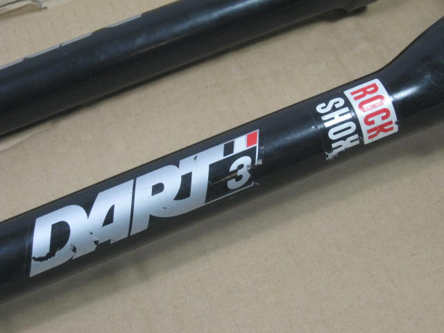 Rock Shox Dart 3 Mountain Bike MTB Suspension Fork 100mm 1 1/8" Threadless Used 1