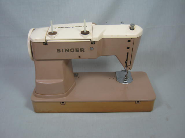 Vtg Singer 401A Heavy Duty Industrial Sewing Machine W/Case No Cams Pedal Manual 6