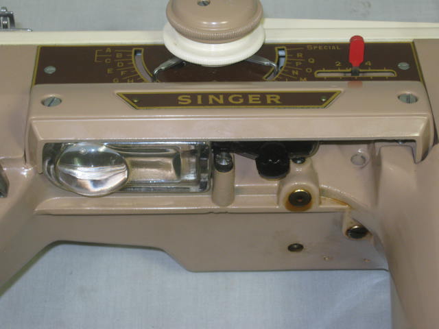 Vtg Singer 401A Heavy Duty Industrial Sewing Machine W/Case No Cams Pedal Manual 9