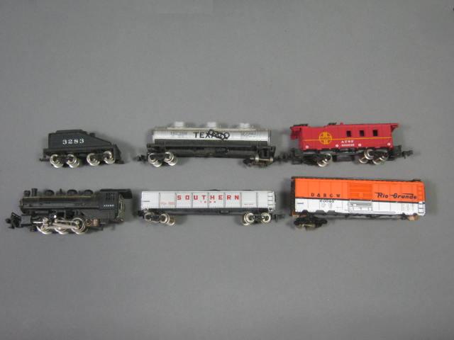N-Scale Train Set Bachmann AT SF Steam Locomotive Engine 3283 Tender 2266 Track+ 1