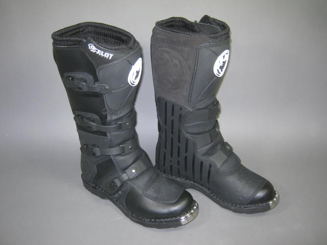 New Black Ocelot SX3 Motocross/Dirtbike Boots #124-5412 Adult Size 12 W/ Box NR! 3
