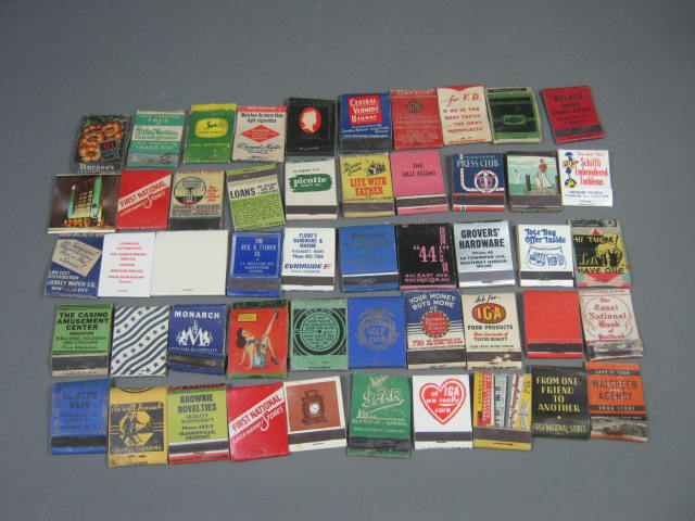 HUGE Lot 355 Vtg Antique Match Book Cover Box Collection Advertising 1940s-70s 3