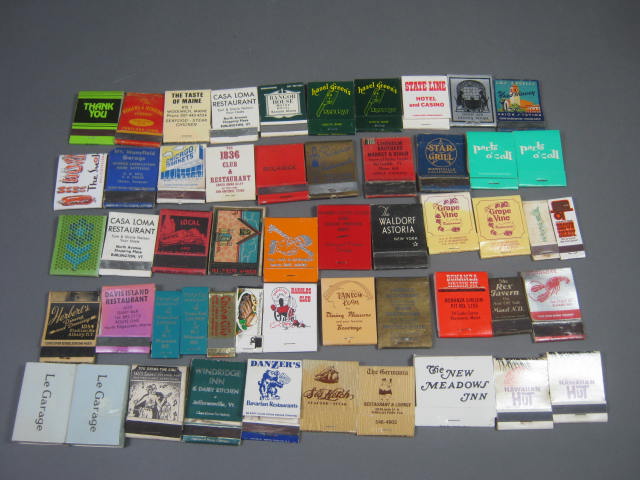 HUGE Lot 355 Vtg Antique Match Book Cover Box Collection Advertising 1940s-70s 4