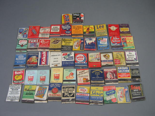 HUGE Lot 355 Vtg Antique Match Book Cover Box Collection Advertising 1940s-70s 6