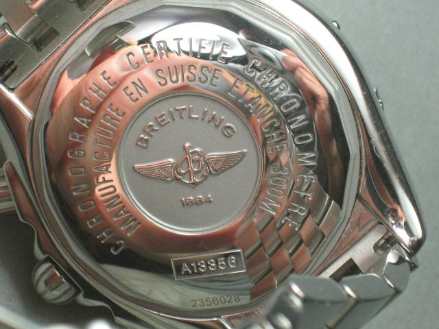 Breitling Chronomat Evolution Chronograph Watch A1335611/B898 Bought 6/8/12 NR!! 9